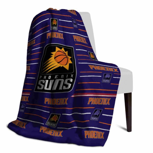 phoenix suns striped pattern purple blanket top rated