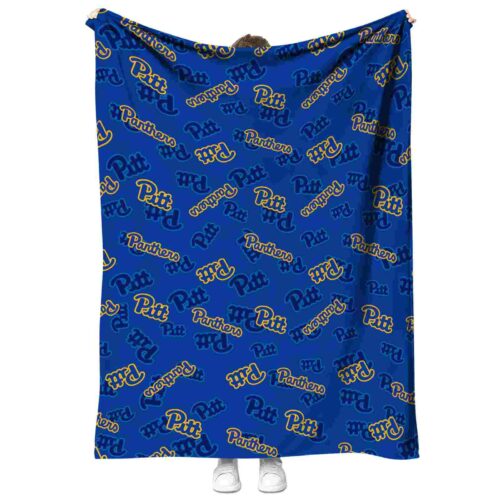 pittsburgh panthers diehard fans royal blue blanket best selling