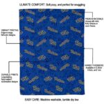 pittsburgh panthers diehard fans royal blue blanket best selling