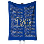 pittsburgh panthers fan pride royal blue blanket best selling