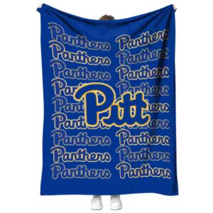 pittsburgh panthers fan pride royal blue blanket best selling
