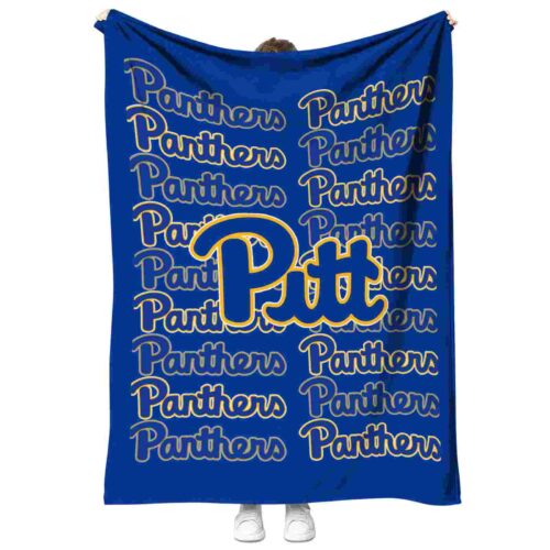 pittsburgh panthers fan pride royal blue blanket best selling