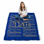 pittsburgh panthers fan pride royal blue blanket high quality