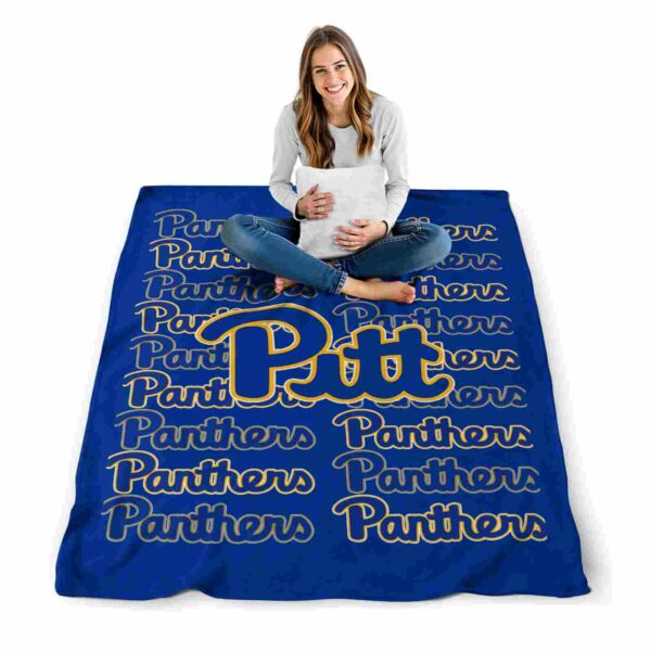 pittsburgh panthers fan pride royal blue blanket high quality