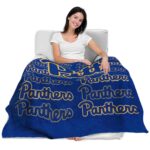 pittsburgh panthers fan pride royal blue blanket latest model