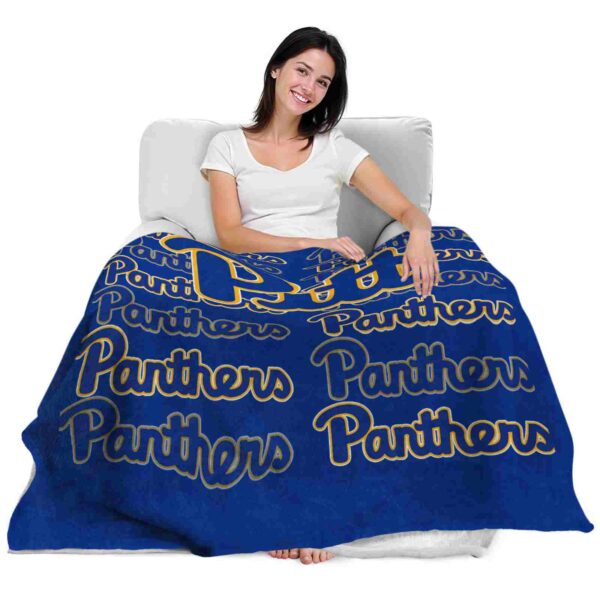 pittsburgh panthers fan pride royal blue blanket latest model