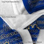 pittsburgh panthers fan pride royal blue blanket premium grade