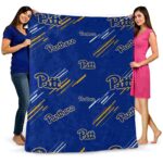 pittsburgh panthers fan spirit royal blue blanket fashion forward