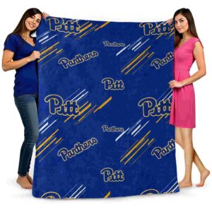 pittsburgh panthers fan spirit royal blue blanket fashion forward