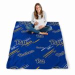 pittsburgh panthers fan spirit royal blue blanket high quality