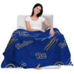 pittsburgh panthers fan spirit royal blue blanket latest model