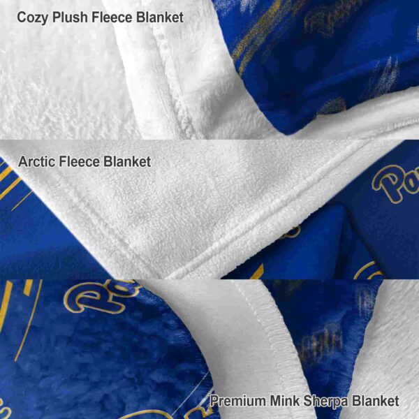 pittsburgh panthers fan spirit royal blue blanket premium grade