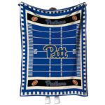 pittsburgh panthers football field royal blue blanket best selling