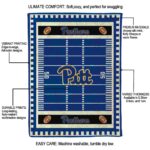 pittsburgh panthers football field royal blue blanket new arrival