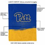 pittsburgh panthers gradient dots royal blue blanket best selling