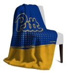 pittsburgh panthers gradient dots royal blue blanket best selling