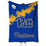 pittsburgh panthers grunge texture royal blue blanket best selling