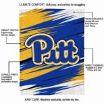 pittsburgh panthers paint streaks royal blue white blanket new arrival