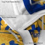 pittsburgh panthers splatter effect royal blue blanket best selling