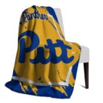 pittsburgh panthers splatter effect royal blue blanket best selling