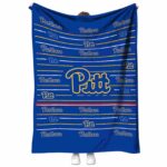 pittsburgh panthers striped pattern royal blue blanket best selling