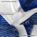 pittsburgh panthers striped pattern royal blue blanket best selling