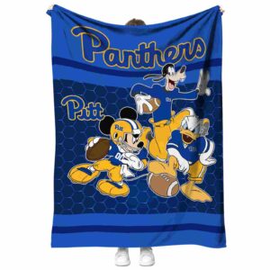 pittsburgh panthers three musketeers royal blue blanket best selling