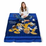 pittsburgh panthers three musketeers royal blue blanket high quality