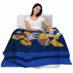 pittsburgh panthers three musketeers royal blue blanket latest model