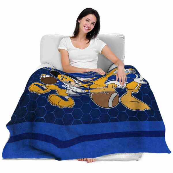 pittsburgh panthers three musketeers royal blue blanket latest model