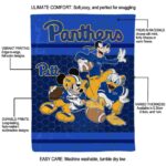 pittsburgh panthers three musketeers royal blue blanket new arrival