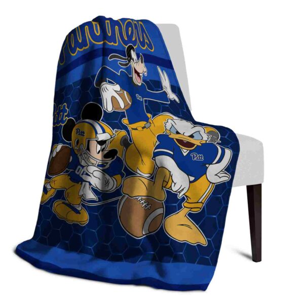 pittsburgh panthers three musketeers royal blue blanket top rated