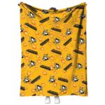 pittsburgh penguins diehard fans yellow blanket best selling