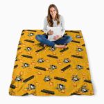 pittsburgh penguins diehard fans yellow blanket best selling
