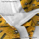 pittsburgh penguins diehard fans yellow blanket best selling