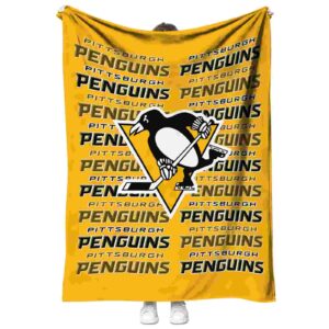 pittsburgh penguins fan pride yellow blanket best selling