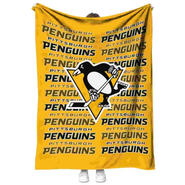 pittsburgh penguins fan pride yellow blanket best selling