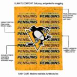 pittsburgh penguins fan pride yellow blanket new arrival