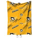 Pittsburgh Penguins Fan Spirit Yellow Blanket 1 pittsburgh penguins fan spirit yellow blanket best selling
