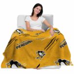 pittsburgh penguins fan spirit yellow blanket best selling