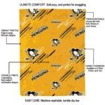 pittsburgh penguins fan spirit yellow blanket best selling