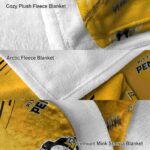 pittsburgh penguins fan spirit yellow blanket best selling