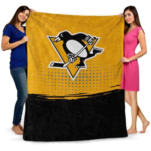 pittsburgh penguins gradient dots yellow blanket fashion forward