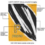 pittsburgh pirates brushstrokes black white blanket new arrival