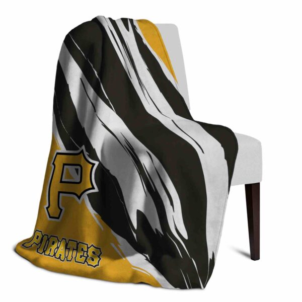 pittsburgh pirates brushstrokes black white blanket top rated
