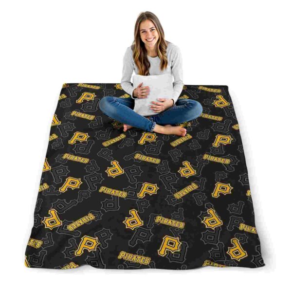 pittsburgh pirates diehard fans black blanket high quality