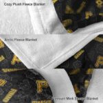 pittsburgh pirates diehard fans black blanket premium grade