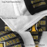 pittsburgh pirates fan pride black blanket premium grade