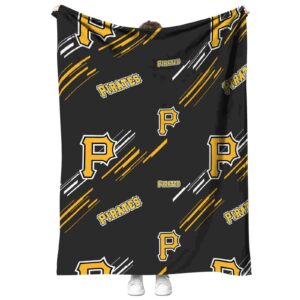 pittsburgh pirates fan spirit black blanket best selling