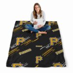 pittsburgh pirates fan spirit black blanket high quality